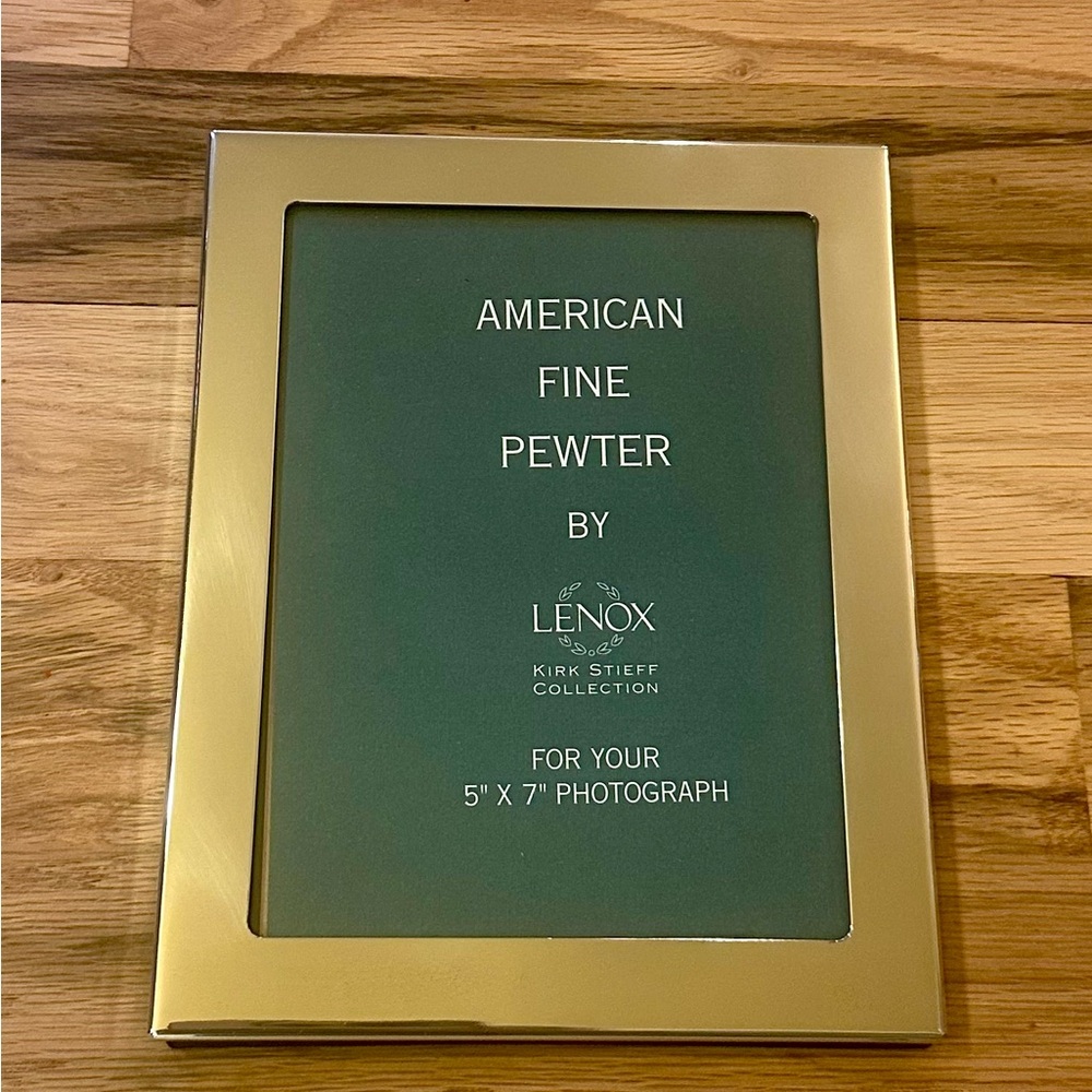 Lenox Kirk Stieff Pewter Photo  Frame